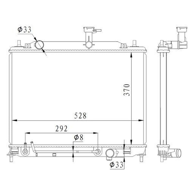 NRF Engine Radiator 550015