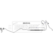 Borg & Beck Brake Hydraulic Hose Line Rear BBH9146