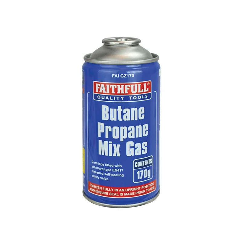 Faithfull Butane Propane Mix Gas Cartridge 170g - FAIGZ170