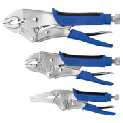 Draper Self Grip Pliers Set 3 Piece - Chrome Vanadium Steel