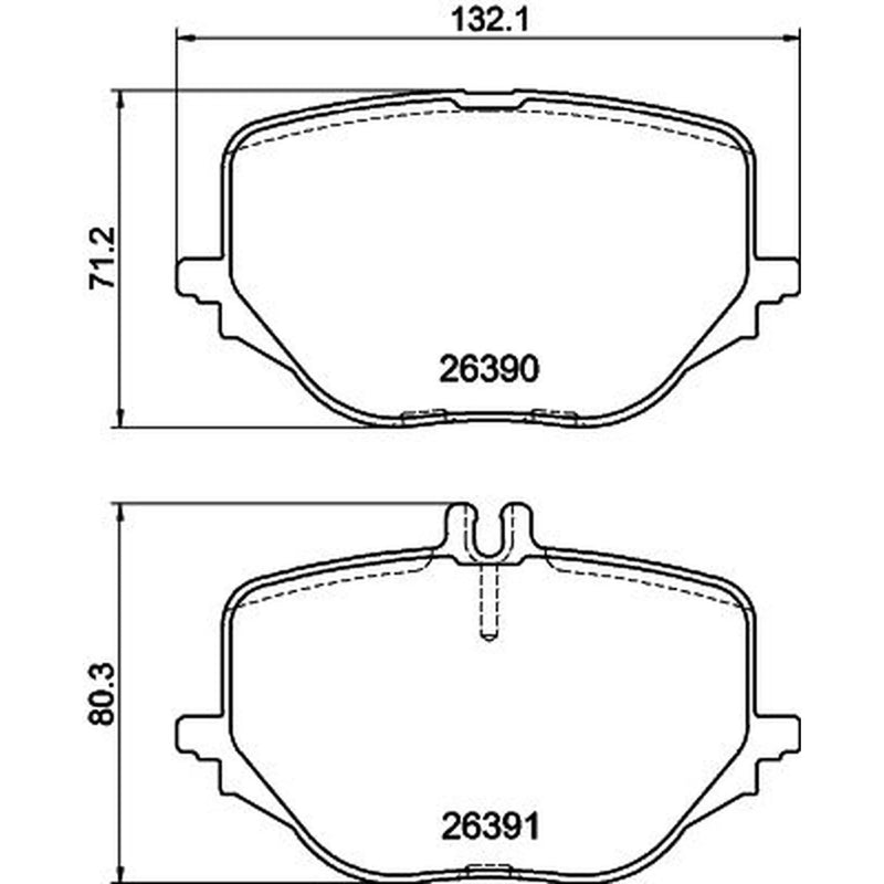 Mintex Rear Brake Pad Set MDB3474