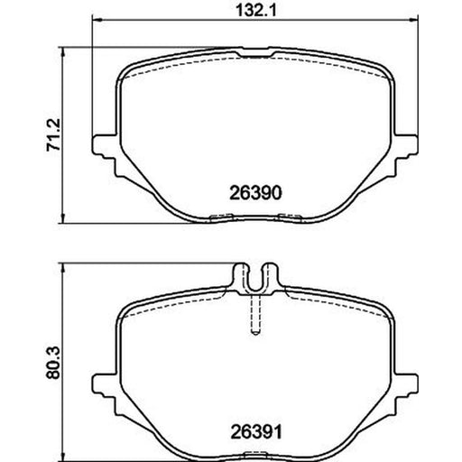 Mintex Rear Brake Pad Set MDB3474