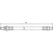 Apec Brake Hydraulic Hose Line Rear HOS3735
