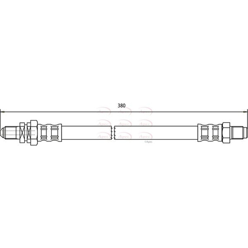 Apec Brake Hydraulic Hose Line Rear HOS3735