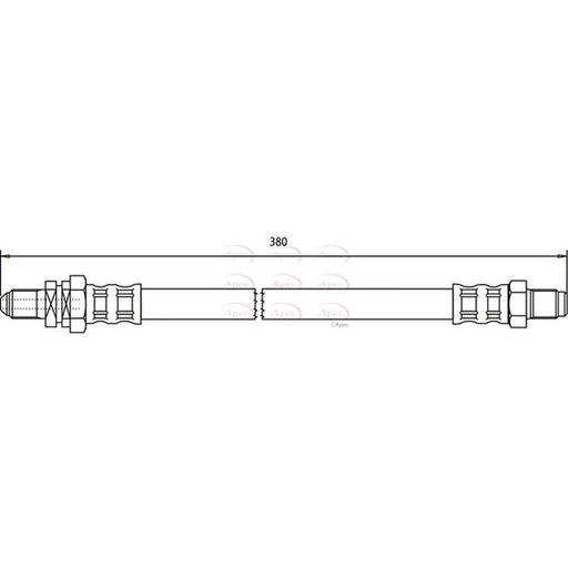Apec Brake Hydraulic Hose Line Rear HOS3735