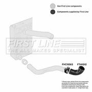 First Line Intercooler Turbo Charge Air Hose Lower FTH1012