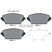 Textar Front Brake Pad Set 2309401