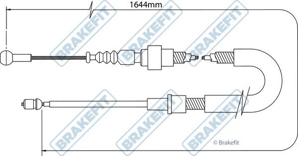 Apec Handbrake Cable Left Rear fits Seat Ibiza 2002-2009 1.4 1.8 1.9 2.0