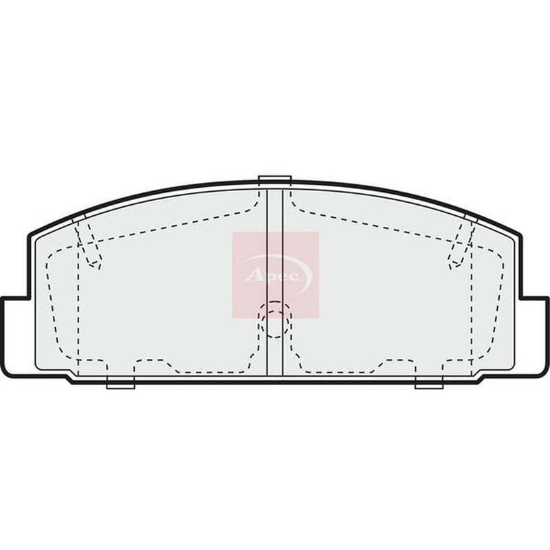 Apec Rear Brake Pad Set PAD1387