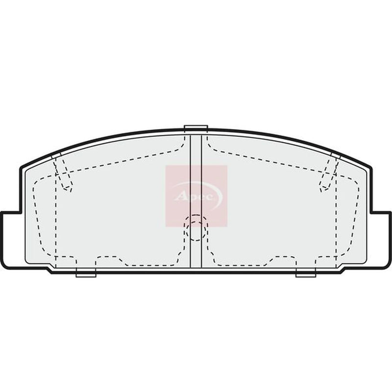 Apec Rear Brake Pad Set PAD1387