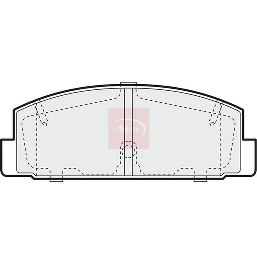 Apec Rear Brake Pad Set PAD1387