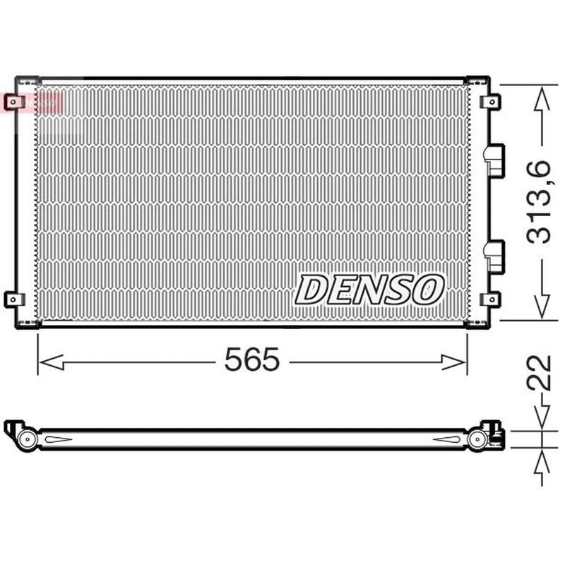 Denso Air Conditioning Condenser DCN46039