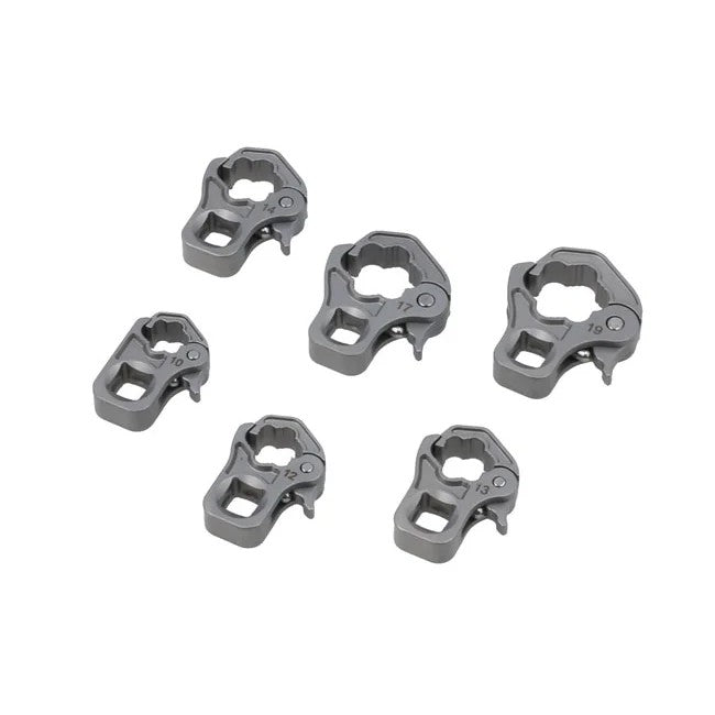 Laser Tools Ratchet Flare Nut Wrench Set 3/8"D 10mm - 19mm - PL