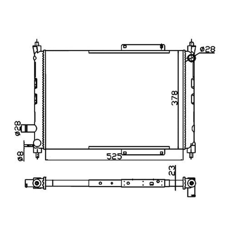 NRF Engine Radiator 55326A