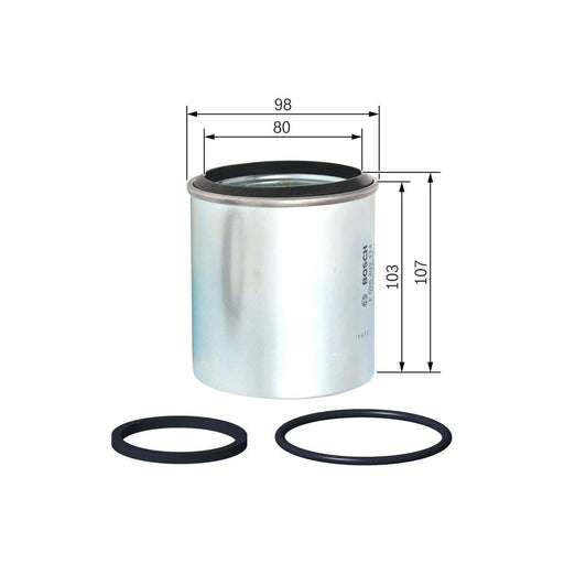 Genuine Bosch Car Fuel Filter N2114 Fits Jeep Cherokee Crd - 2.8 - 04-08 F026402 Bosch  - Town Parts