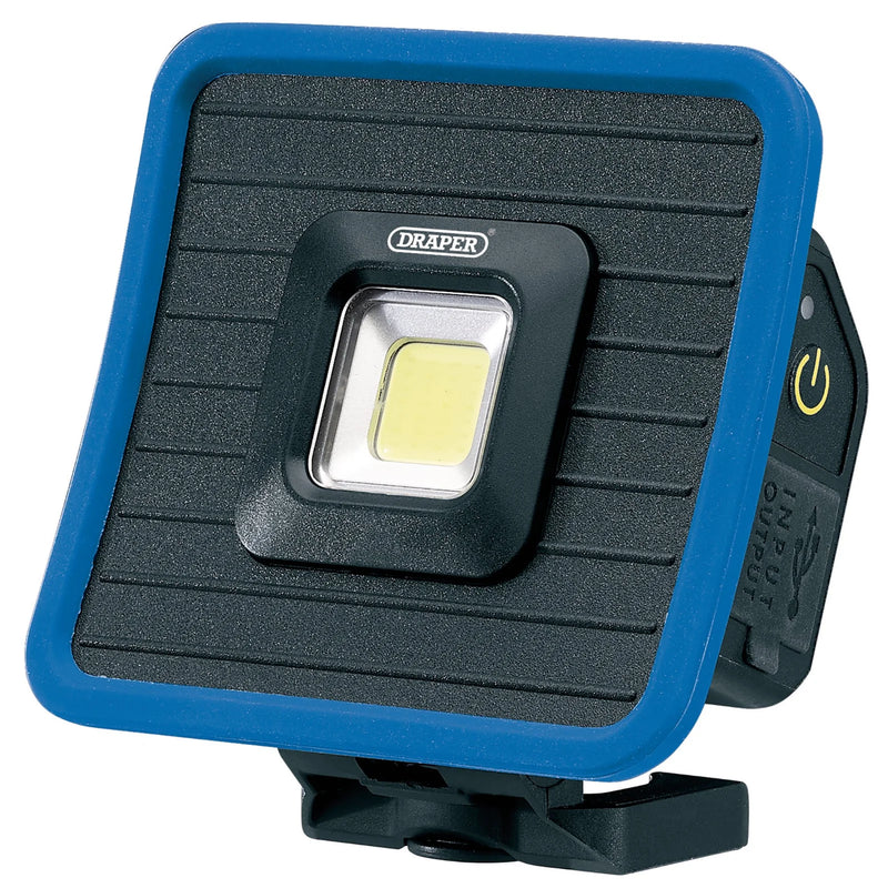 Draper COB LED Mini Flood Light 10W 1000 Lumens Rechargeable