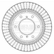 Borg & Beck 2 x Vented Rear Brake Discs BBD4480