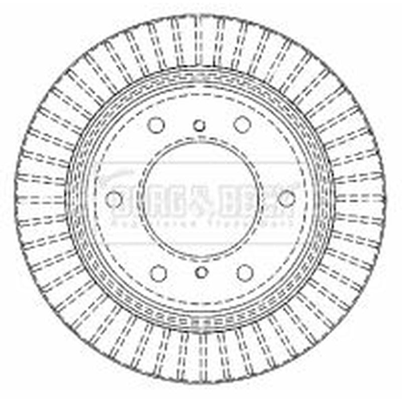 Borg & Beck 2 x Vented Rear Brake Discs BBD4480