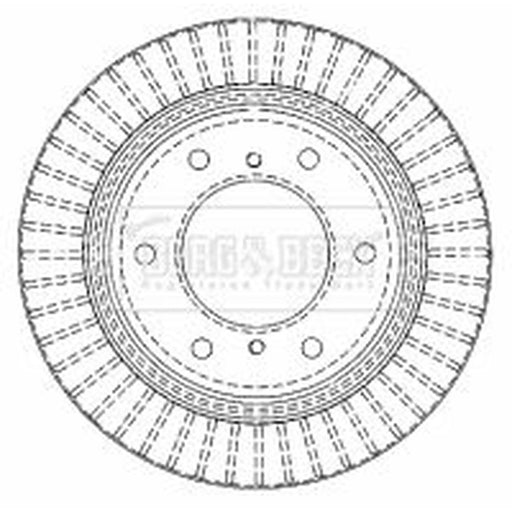 Borg & Beck 2 x Vented Rear Brake Discs BBD4480