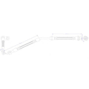 Juratek Brake Hydraulic Hose Line Front Left JBH1307L