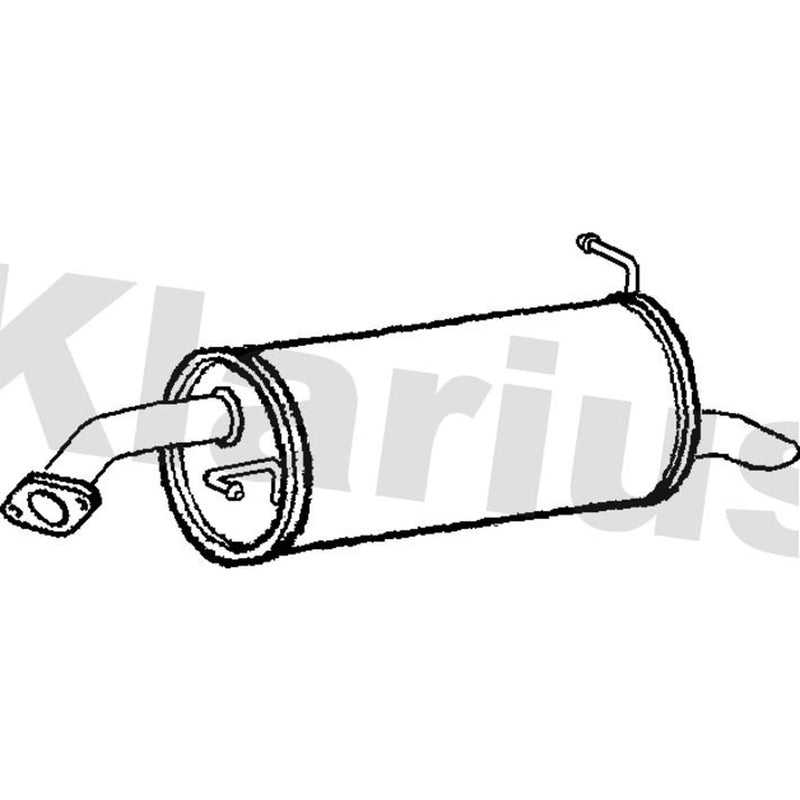 Klarius Box With Tail Pipe Rear HY98H