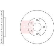 Apec 2 x Vented Front Brake Discs DSK2251