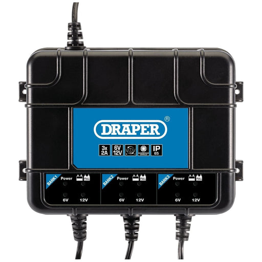 Draper 6/12V 3 Bank Charger Station 53172 Draper  - Town Parts