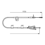 Bosch Handbrake Cable Right Rear 1 987 482 730