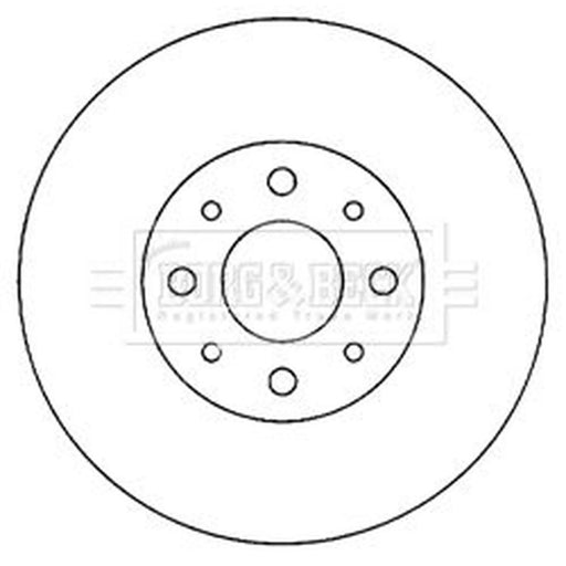 Borg & Beck 2 x Vented Front Brake Discs BBD4055