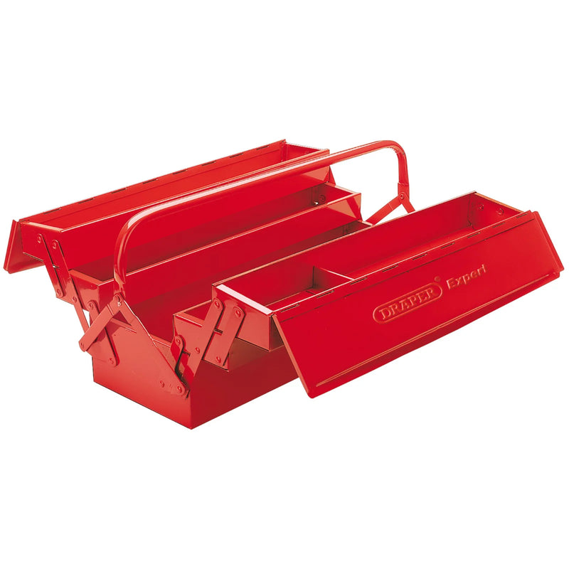 Draper Expert Tool Box Extra Long 530mm Four Tray Heavy Gauge