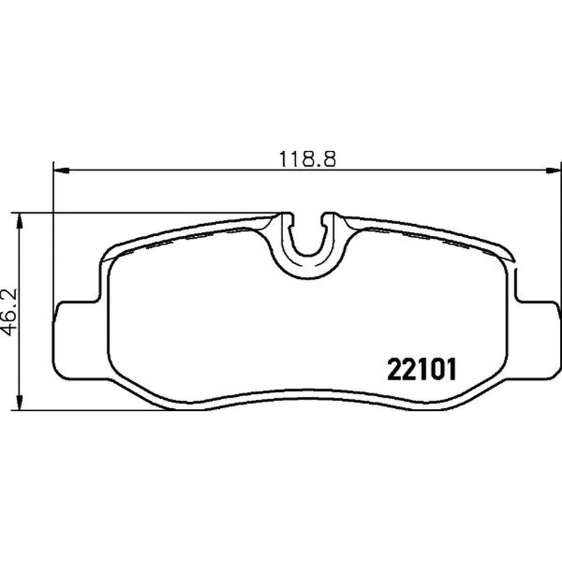 Mintex Rear Brake Pad Set MDB3739