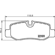 DON Rear Brake Pad Set PCP1875