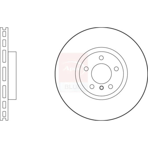 Apec 2 x Vented Front Brake Discs SDK6551