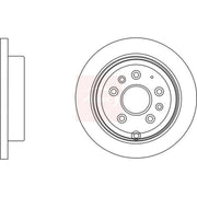Apec 2 x Vented Rear Brake Discs DSK2770