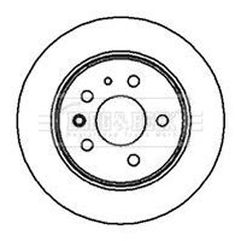Borg & Beck 2 x Solid Rear Brake Discs BBD4825