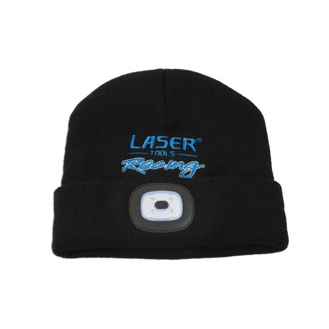 Laser Tools Racing Beanie Hat with Rechargeable Lamp - PL