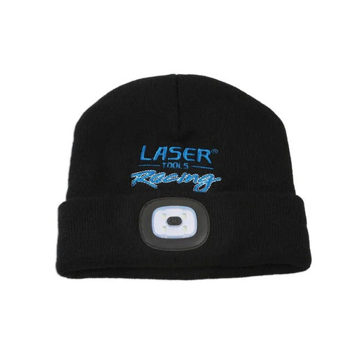 Laser Tools Racing Beanie Hat with Rechargeable Lamp - PL