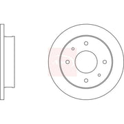 Apec 2 x Solid Front Brake Discs DSK306