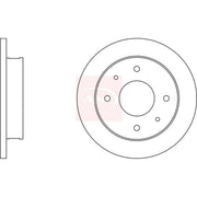 Apec 2 x Solid Front Brake Discs DSK306