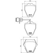 Brembo 8 x Front Brake Pad Set P85054