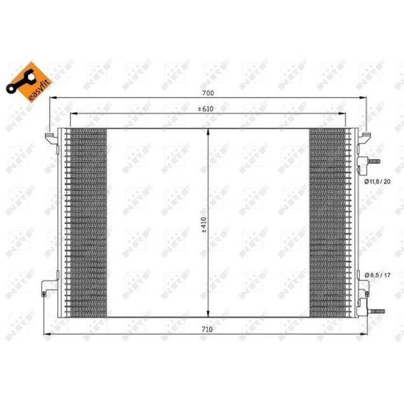NRF Air Conditioning Condenser 35467