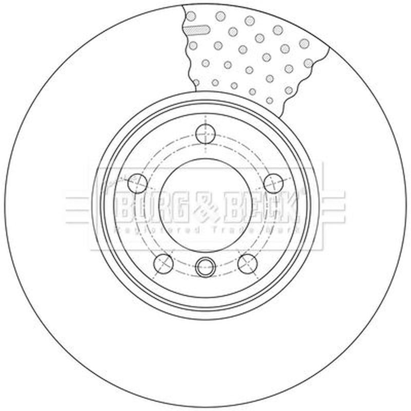 Borg & Beck 2 x Vented Front Brake Discs BBD7011S