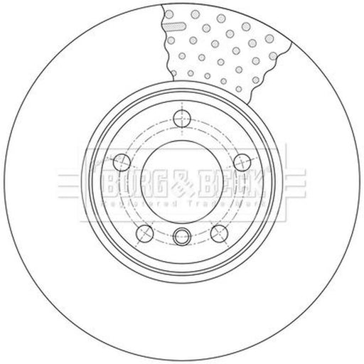 Borg & Beck 2 x Vented Front Brake Discs BBD7011S