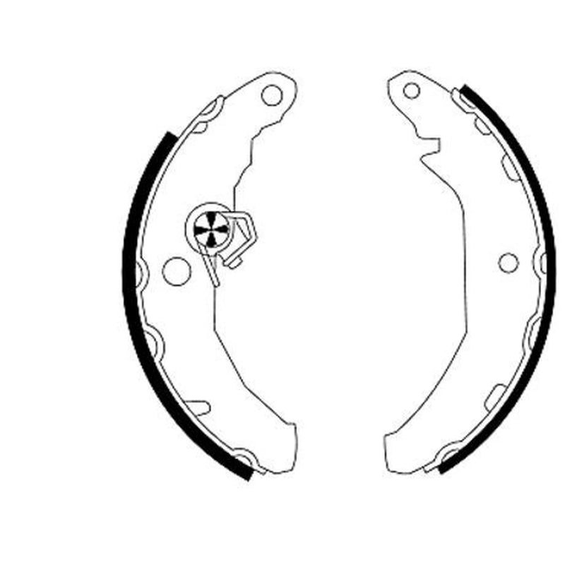 Mintex Brake Shoe Set Axle Kit MFR173