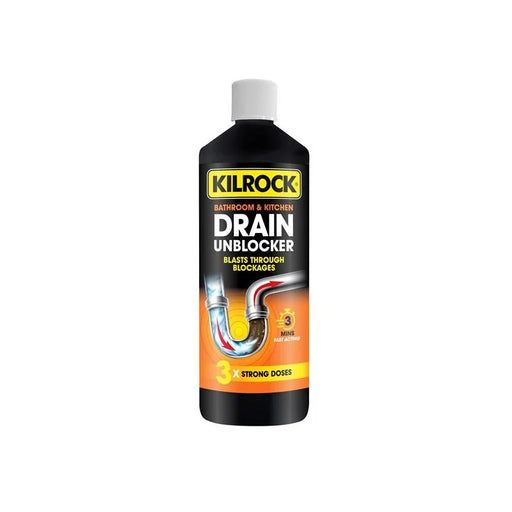 Kilrock Bathroom & Kitchen Drain Unblocker 1L DRAIN 1L - DRAIN 1L