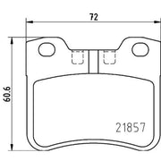 DON Front Brake Pad Set PCP1584