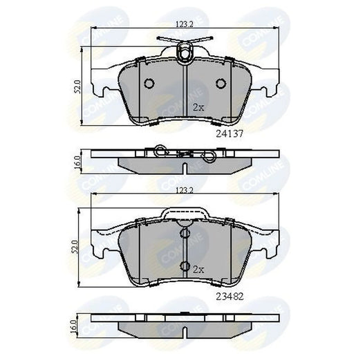 Comline 4 x Rear Brake Pad Set CBP01599