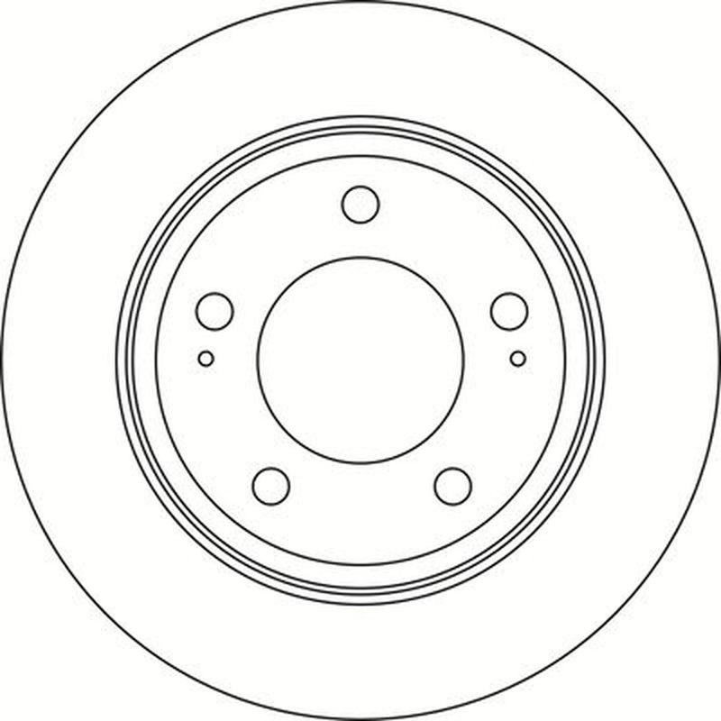 Abtex 2 x Solid Rear Brake Discs BD2185S