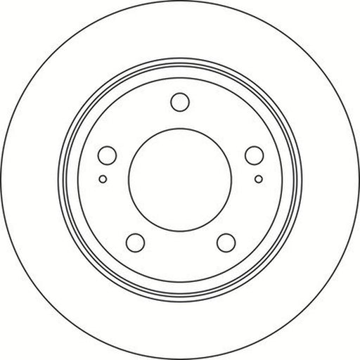Abtex 2 x Solid Rear Brake Discs BD2185S