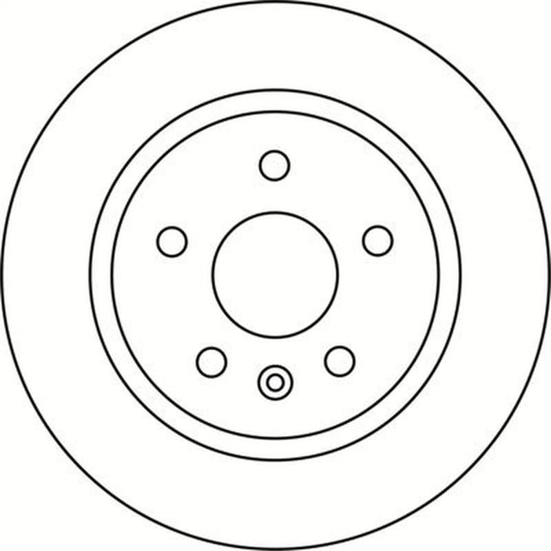 Abtex 2 x Solid Rear Brake Discs BD1550S
